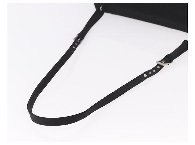 PRADA Shoulder Bag Nylon Black Silver - vista 7