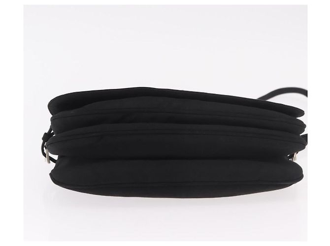 PRADA Shoulder Bag Nylon Black Silver - vista 9