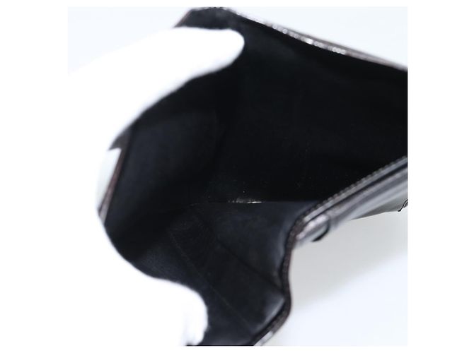 CHANEL Long Wallet Patent leather Black Gold CC - vista 14