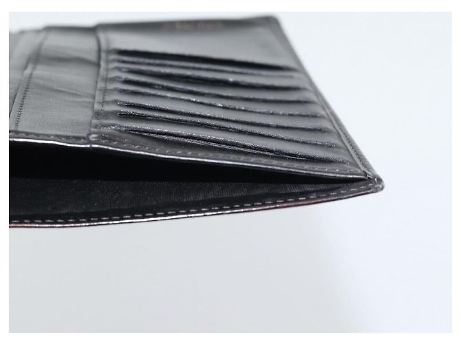 CHANEL Long Wallet Patent leather Black Gold CC - vista 15