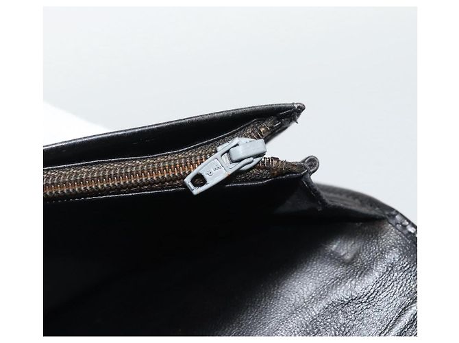 CHANEL Long Wallet Patent leather Black Gold CC - vista 19