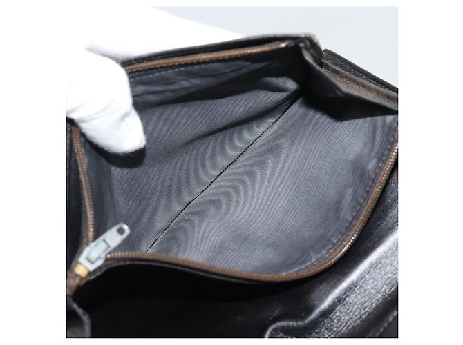 CHANEL Long Wallet Patent leather Black Gold CC - vista 20