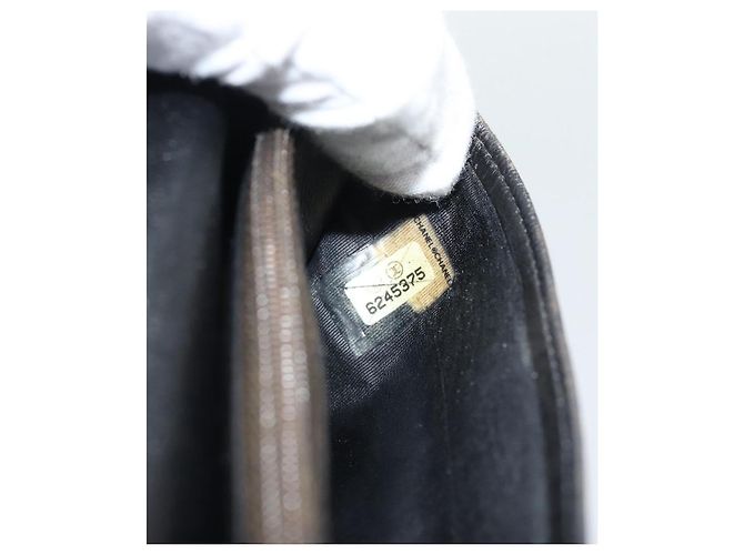 CHANEL Long Wallet Patent leather Black Gold CC - vista 22