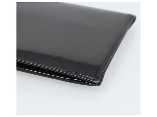 CHANEL Long Wallet Patent leather Black Gold CC - vista 8