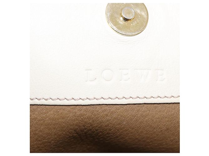 LOEWE Bolsa de ombro em camurça castanha dourada - vista 16