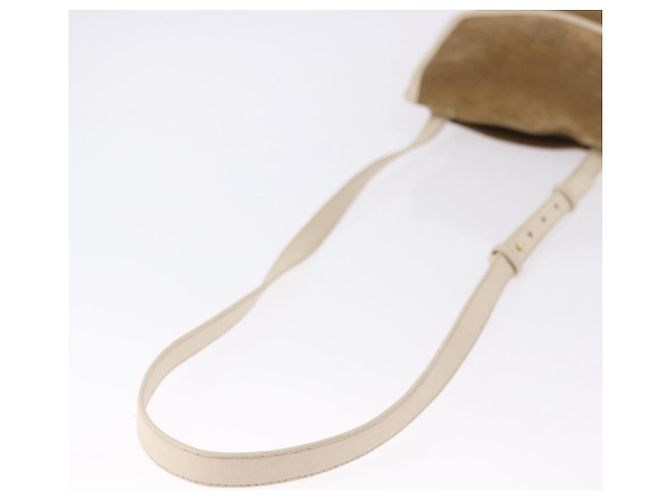 LOEWE Bolsa de ombro em camurça castanha dourada - vista 7