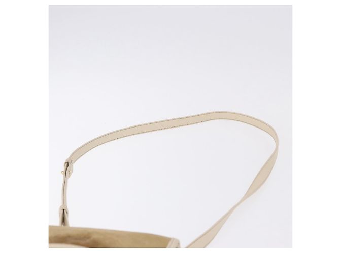 LOEWE Bolsa de ombro em camurça castanha dourada - vista 8