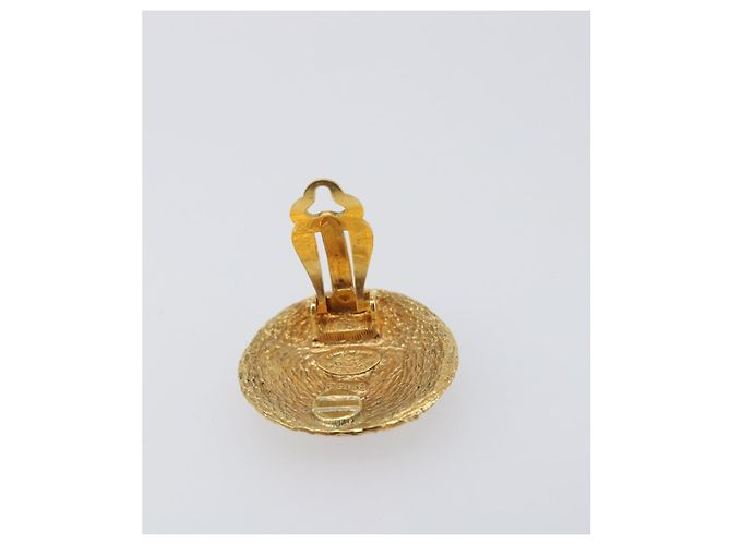 CHANEL Pendientes metal Dorado CC - vista 9