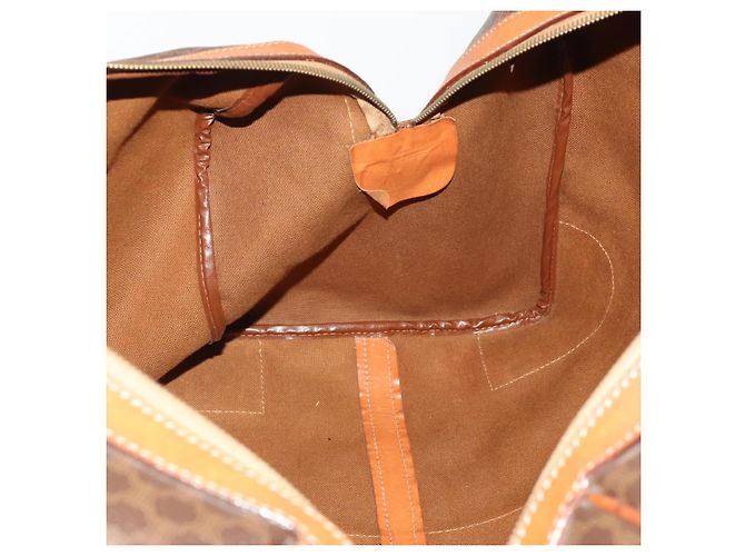 Céline CELINE Macadam Boston Bag PVC Leather Brown Gold Tone - vista 21