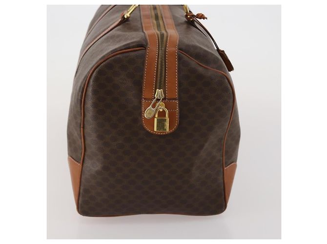 Céline CELINE Macadam Boston Bag PVC Leather Brown Gold Tone - vista 4