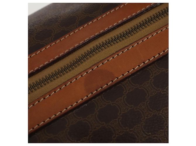 Céline CELINE Macadam Boston Bag PVC Leather Brown Gold Tone - vista 9