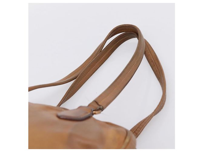 PRADA Tote Bag Piel Beige Oro - vista 14