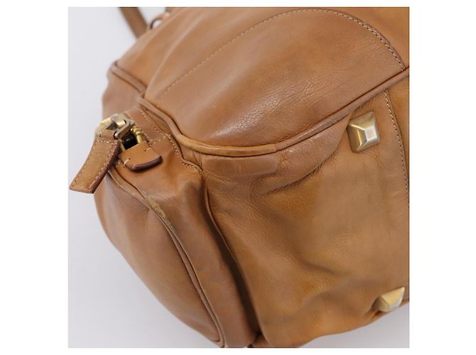 PRADA Tote Bag Piel Beige Oro - vista 16