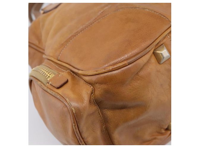 PRADA Tote Bag Piel Beige Oro - vista 19
