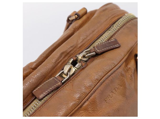 PRADA Tote Bag Piel Beige Oro - vista 22