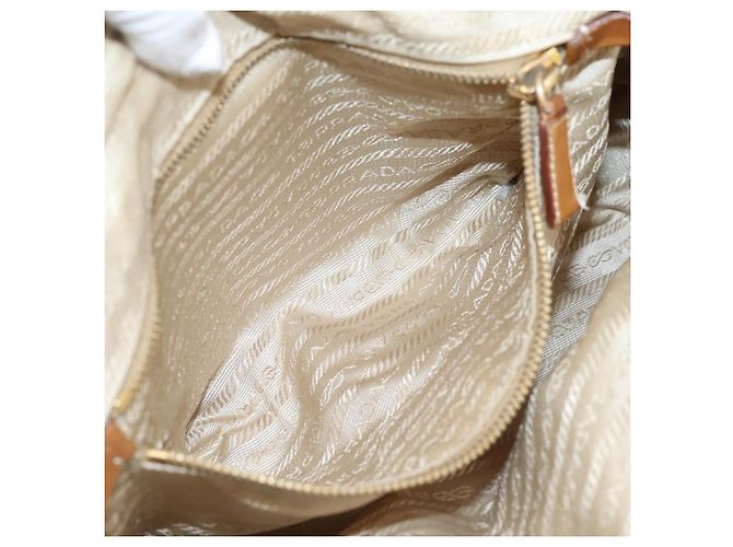 PRADA Tote Bag Piel Beige Oro - vista 27