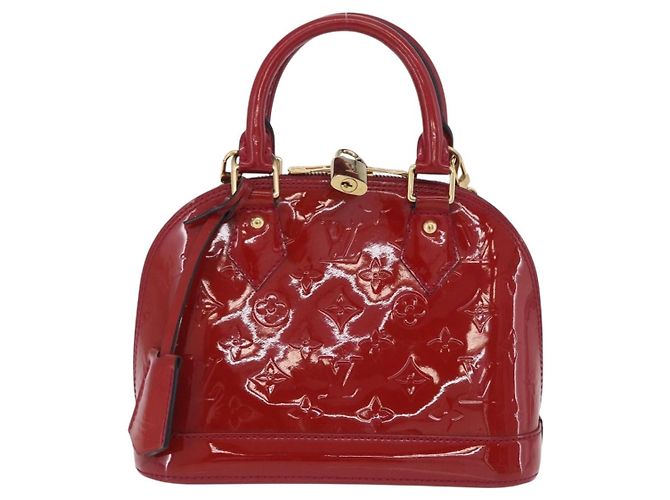 LOUIS VUITTON Monogram Vernis Alma BB Bag 2way Red Slys M90174 - vista 13