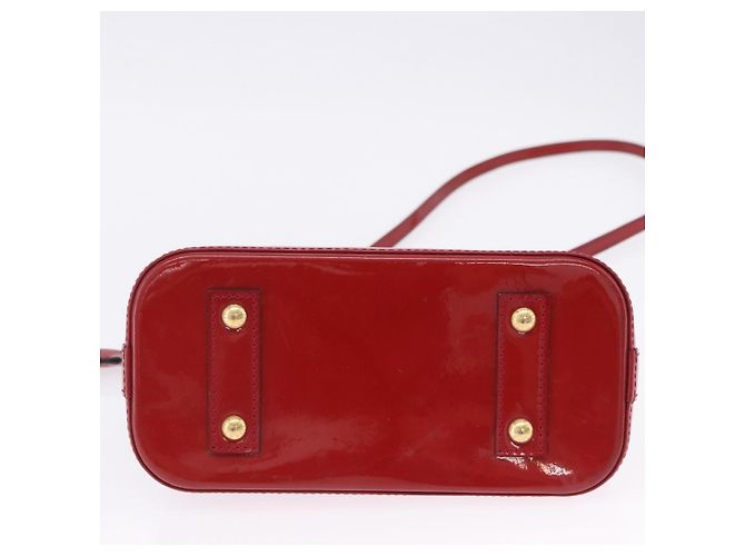 LOUIS VUITTON Monogram Vernis Alma BB Bag 2way Red Slys M90174 - vista 8