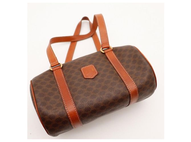 Céline Borsa Boston Celine Monogram Marrone Monogramma - vista 6