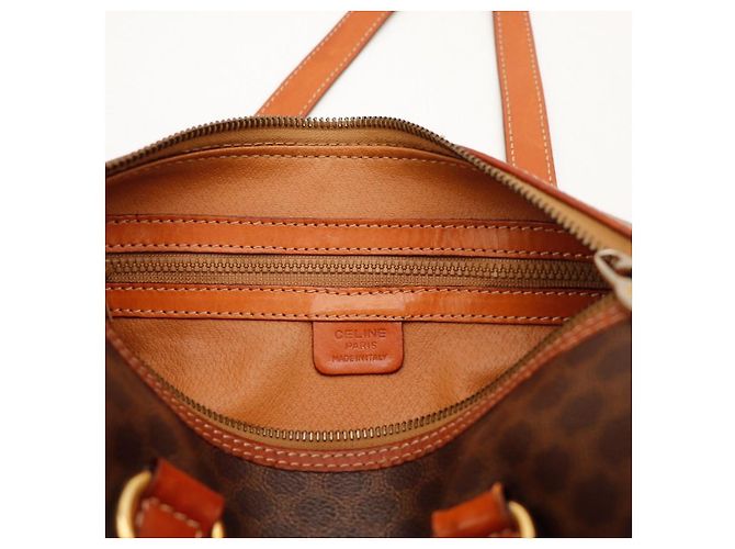 Céline Borsa Boston Celine Monogram Marrone Monogramma - vista 8