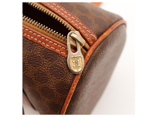 Céline Borsa Boston Celine Monogram Marrone Monogramma - vista 9