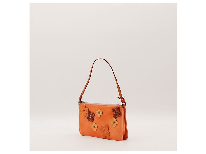 Louis Vuitton Monogram Vernis Murakami Cherry Blossom Pochette Marron Orange Jaune - vue 2