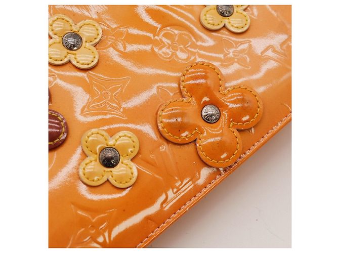 Louis Vuitton Monogram Vernis Murakami Cherry Blossom Pochette Marron Orange Jaune - vue 7