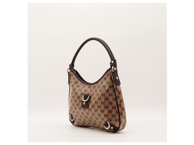 Borsa a tracolla Gucci in tela monogramma Marrone - vista 2