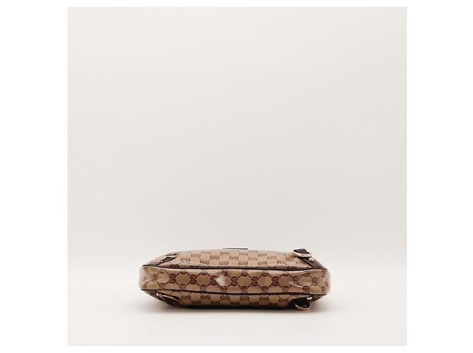 Borsa a tracolla Gucci in tela monogramma Marrone - vista 5