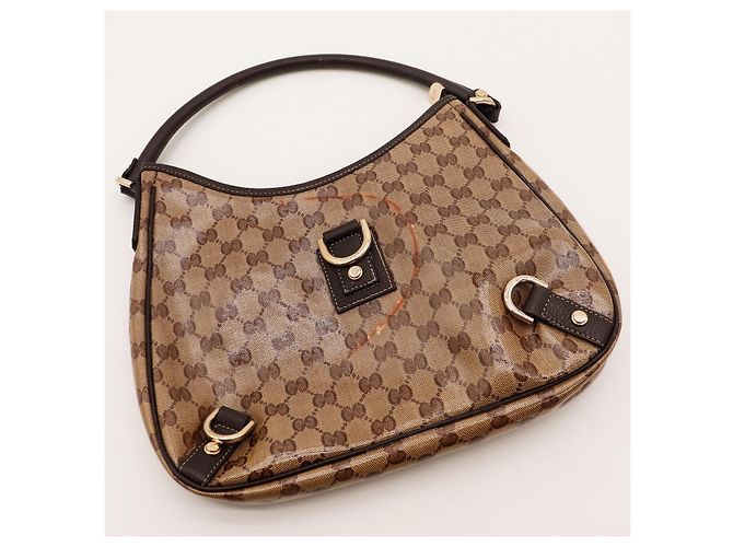 Borsa a tracolla Gucci in tela monogramma Marrone - vista 6