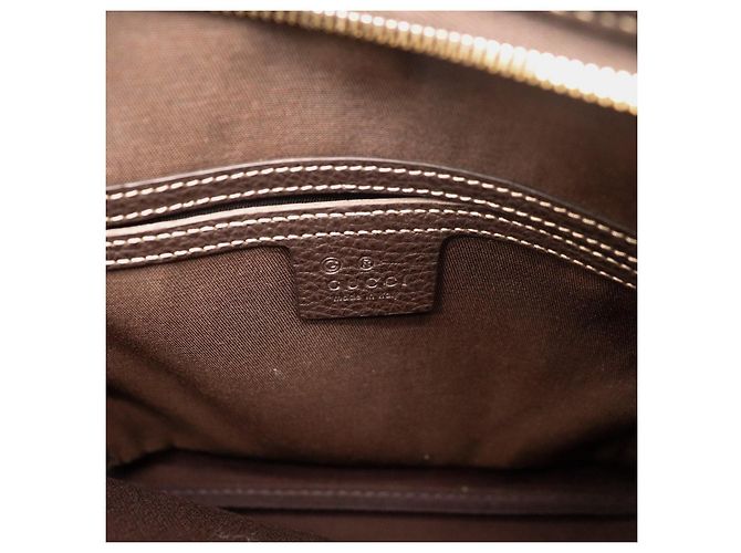Borsa a tracolla Gucci in tela monogramma Marrone - vista 8