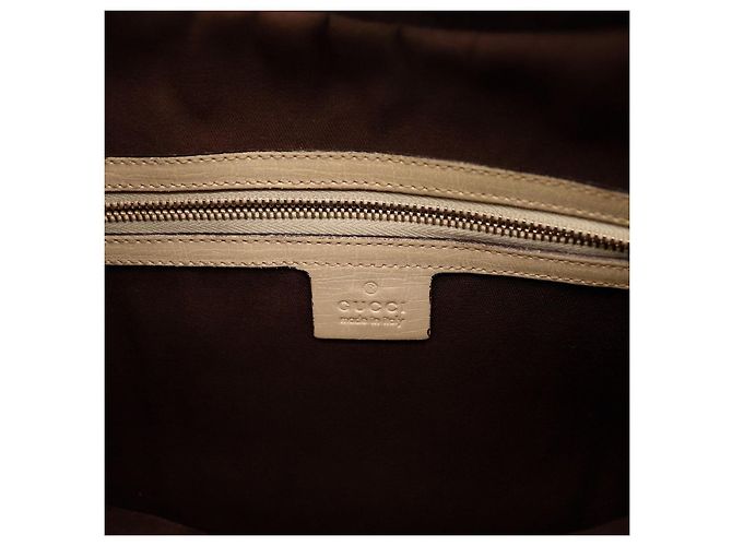 Borsa Hobo Gucci in tela monogram con strisce Beige Arancione Monogramma - vista 8