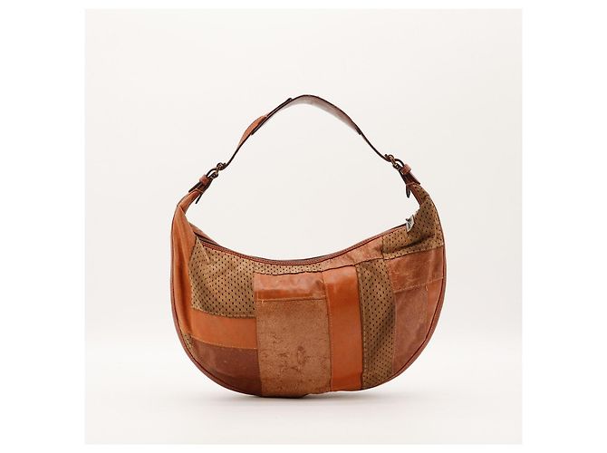 Borsa Hobo Patchwork Christian Dior Marrone - vista 3