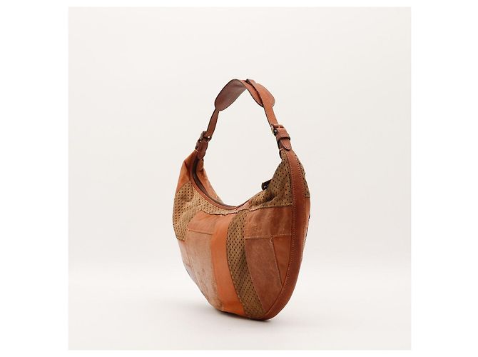 Borsa Hobo Patchwork Christian Dior Marrone - vista 4