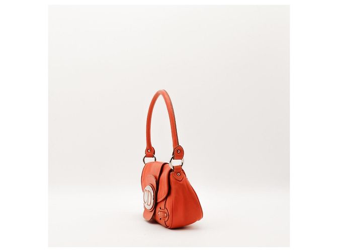 Borsa a tracolla Christian Dior CD Logo Arancione - vista 2