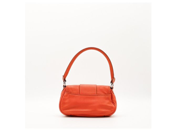 Borsa a tracolla Christian Dior CD Logo Arancione - vista 3