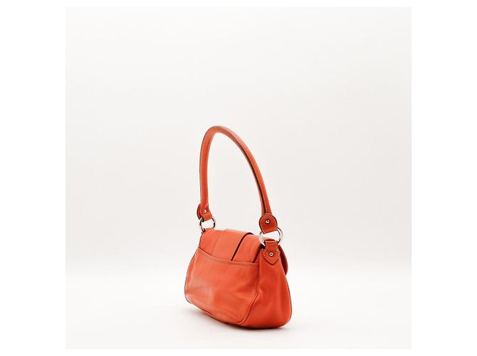 Borsa a tracolla Christian Dior CD Logo Arancione - vista 4