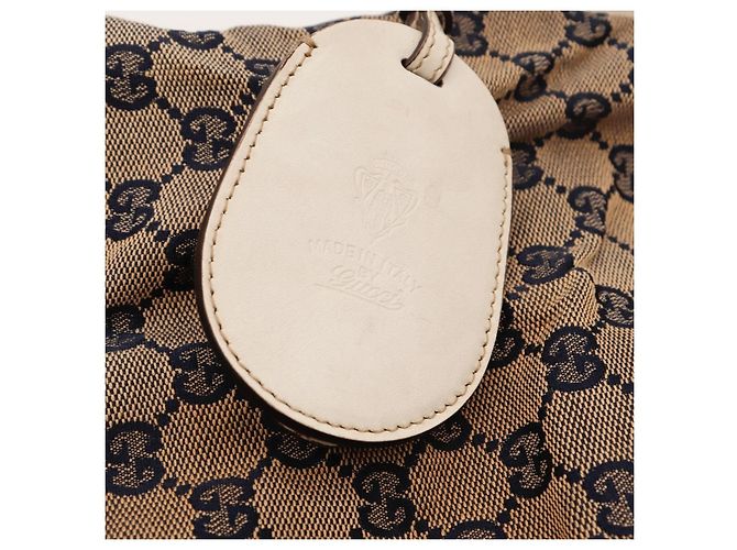 Borsa Hobo Gucci in tela monogram Rosso Beige Blu scuro Monogramma - vista 7