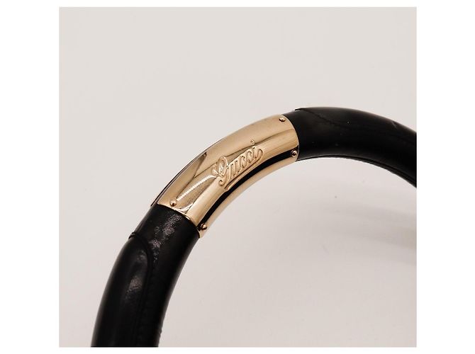 Bamboo Borsa Hobo Gucci in pelle verniciata nera con nappina in bambù Nero - vista 8
