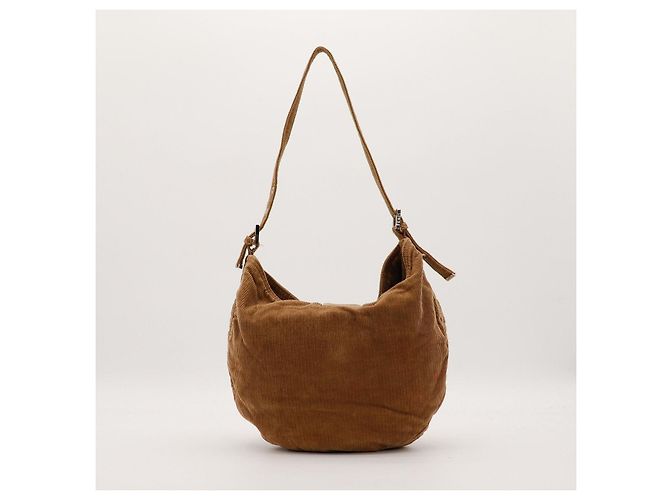 Bolso de hombro Fendi Zucca Castaño - vista 3