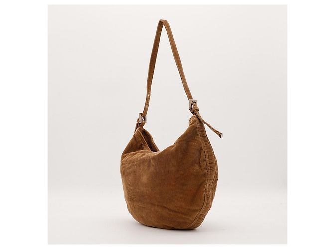 Bolso de hombro Fendi Zucca Castaño - vista 4