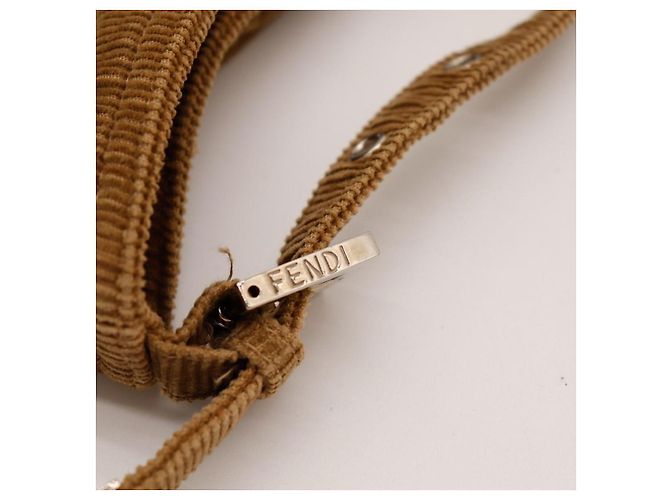 Bolso de hombro Fendi Zucca Castaño - vista 7