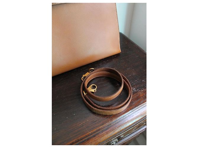 Hermès Kelly 32 Sellier Couro Epsom Gold Marrom - vista 18