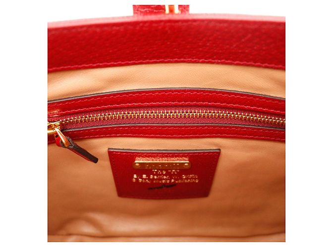 Borsa Hobo Piccola Gucci Jackie 1961 in Pelle e Tela Rossa - vista 8