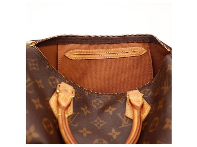 Sac à main Louis Vuitton Speedy 30 Monogram Canvas Marron Monogramme - vue 7