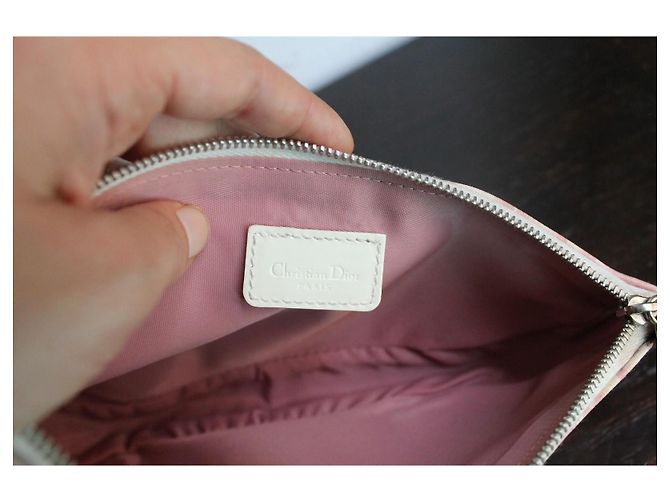 Dior Sac Saddle Rose Toile Oblique Beige - vue 8