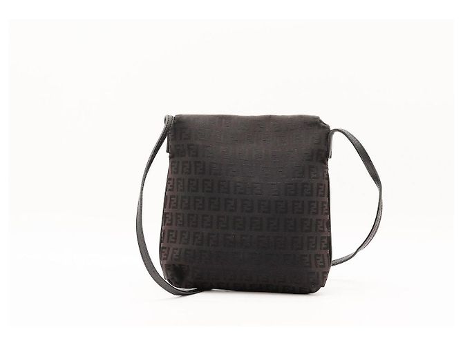 Bolsa de Ombro Fendi Zucca Canvas Marrom - vista 3