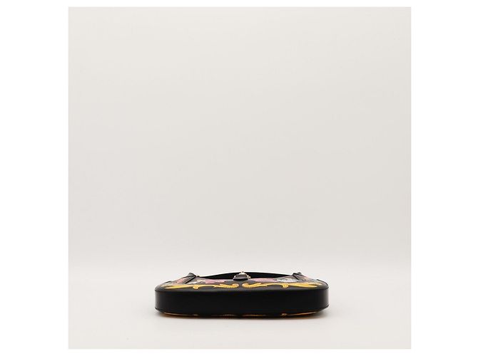 Gucci Borsa Jackie 1961 in pelle nera con ricami floreali Nero Multicolore - vista 5