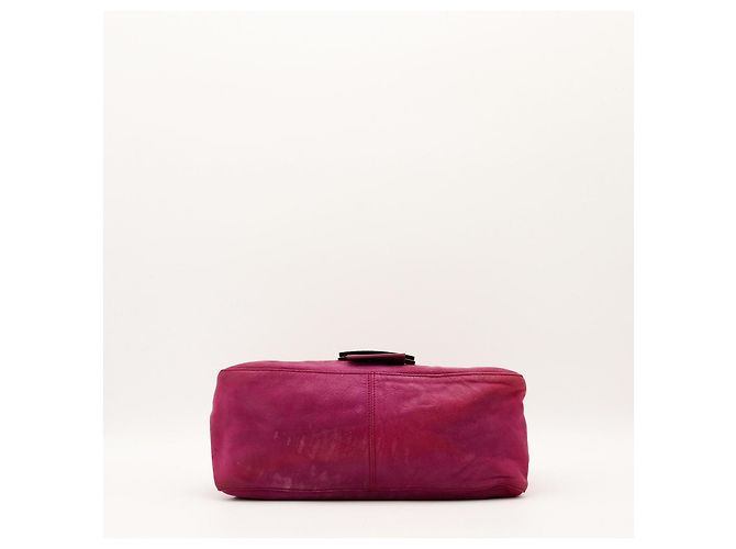 Borsa Fendi Baguette in camoscio rosa - vista 5