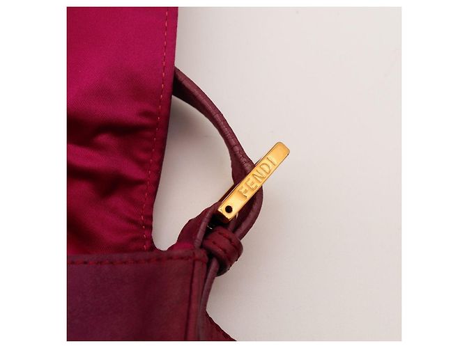 Borsa Fendi Baguette in camoscio rosa - vista 7